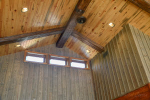 Custom Barn Wood Weathered Gray with Lathe Accents